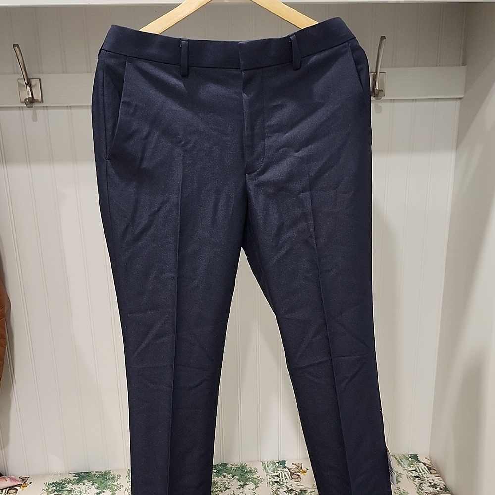 NWT Elegant TOPMAN Men's Navy Dress Pants